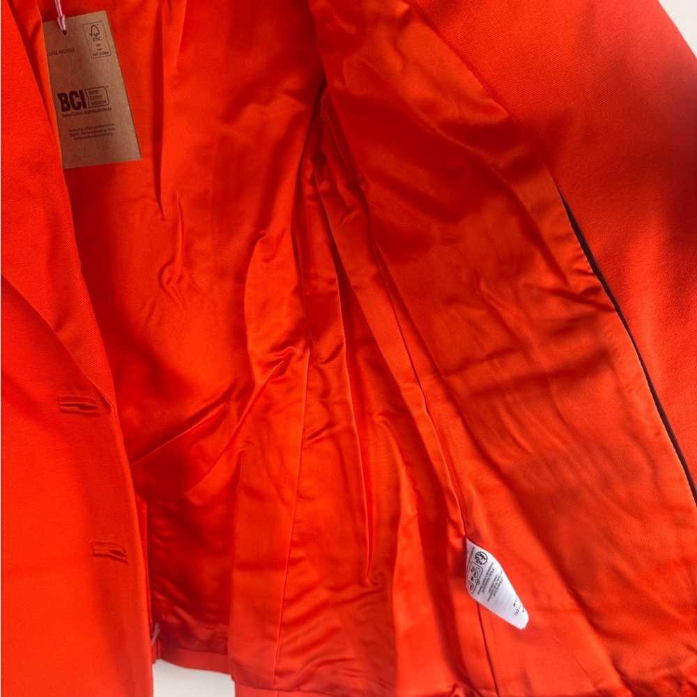 NWT Boden Classic Blazer Orange Women's Size 4P Career Business Office - Picture 3 of 12
